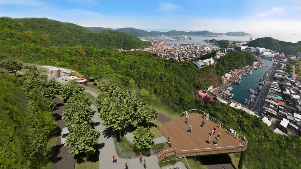 台9丁線南方澳觀景台模擬(圖:交通部)