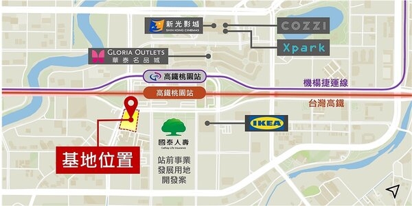 農田水利署桃園管理處推出座落於桃園高鐵站前第一排「中壢區青平段25、26地號」土地,預計以設定70年期地上權方式招商,基地面積廣達2,385坪、屬精華角地。圖/戴德梁行提供